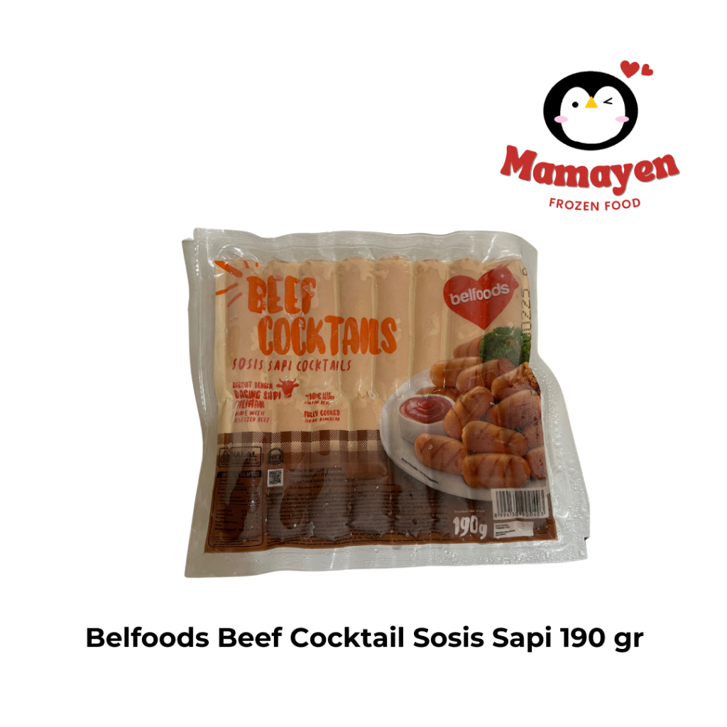 

Belfoods Beef Cocktail Sosis Sapi 190 gr