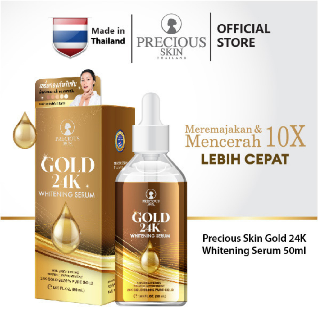 PRECIOUS SKIN Thailand Gold 24K Whitening Serum 50ml BPOM