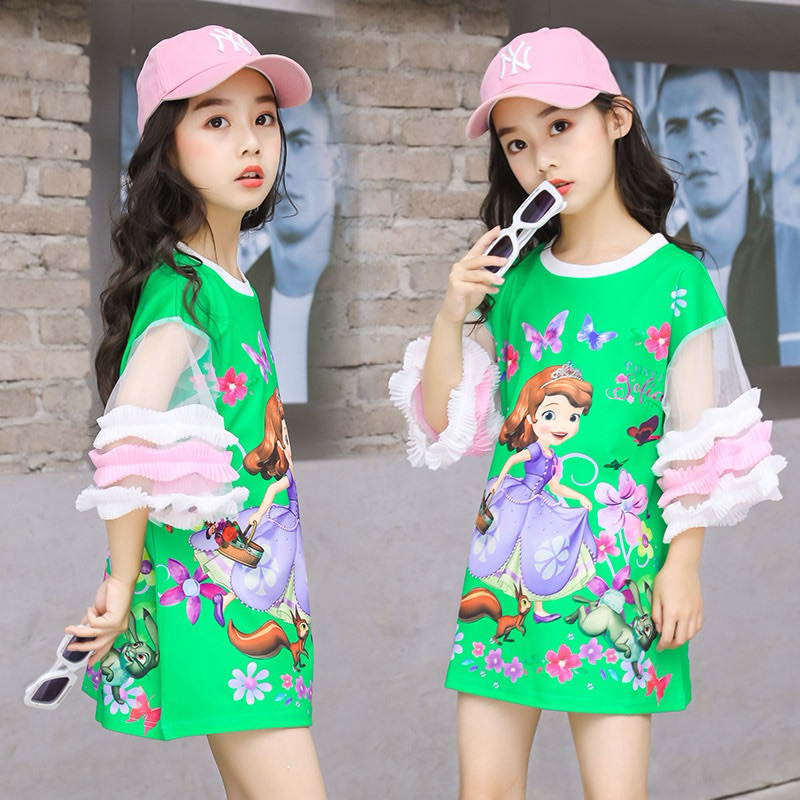 (IMPORT 3-4 TAHUN) Atasan Dress Tunik Anak Tanggung Perempuan Baju Anak Cewek // Baju Dress Kaus Ana