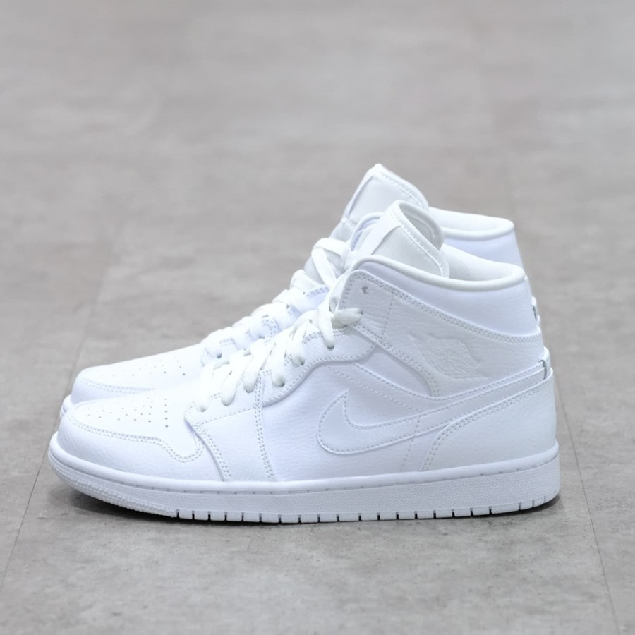 Air Jordan 1 Mid Triple White 100% Original