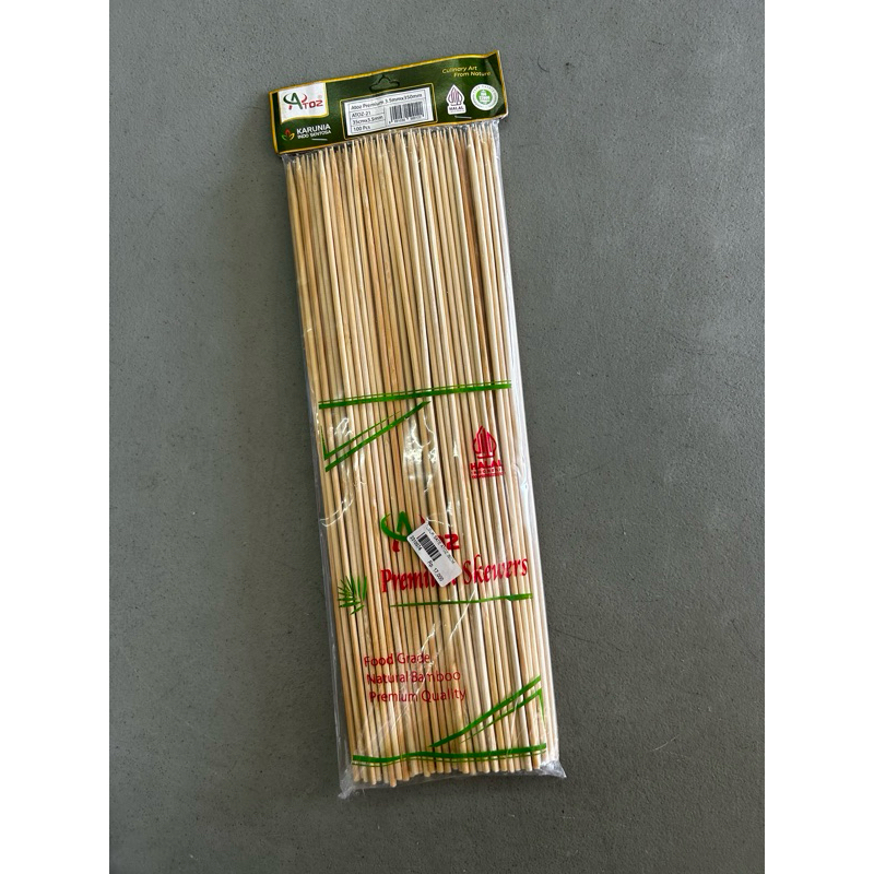 TUSUK SATE PREMIUM TUSUK BAMBU TUSUK KENTANG ULIR TUSUK SATE JUMBO 35CM