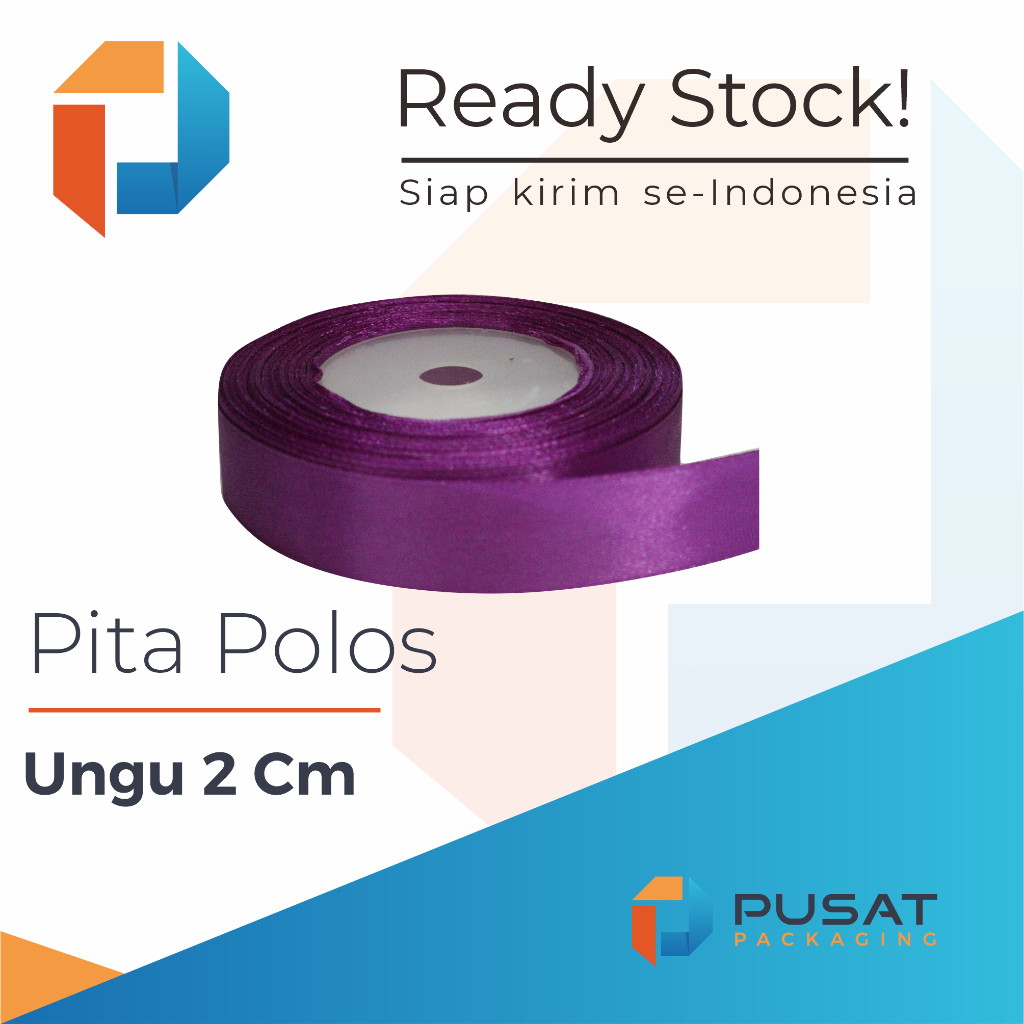 

Pita Satin Ungu Polos 2 cm