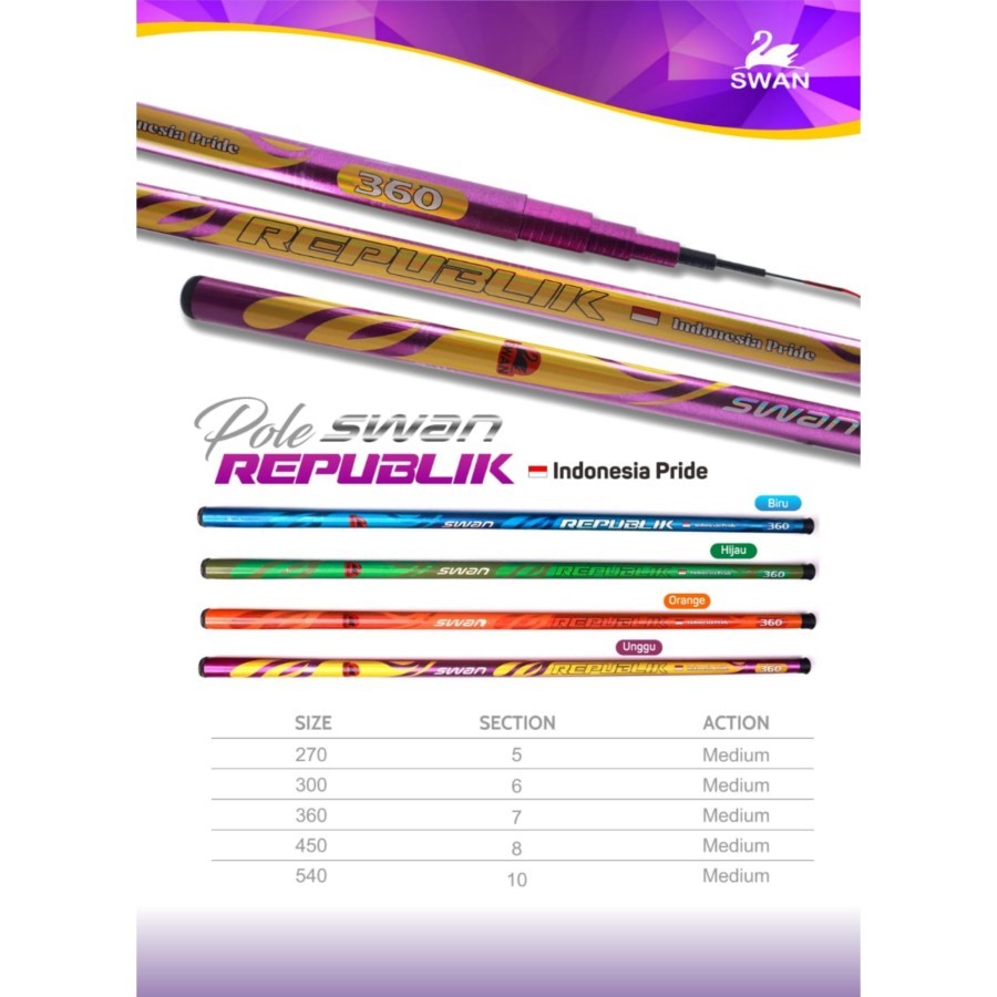 Joran tegek Joran pole SWAN REPUBLIK 270