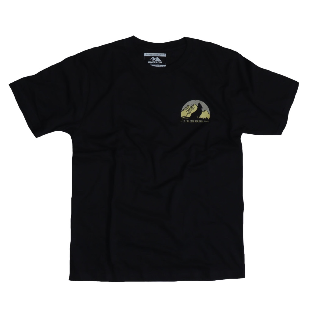Kaos Hiking Gunung RIGI Wolf / Kaos Pendaki Gunung / Kaos Petualang Outdoor Lengan Pendek Pria Wolf 