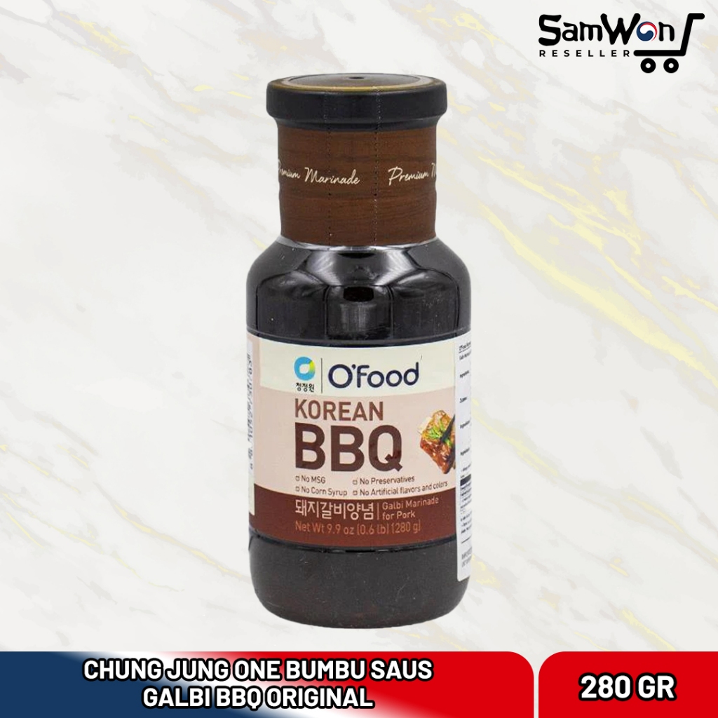 

Chung Jung One O'Food Bumbu Saus Bbq 280gr - Korean Barbeque Sauce Marinade Saos Marinasi Daging