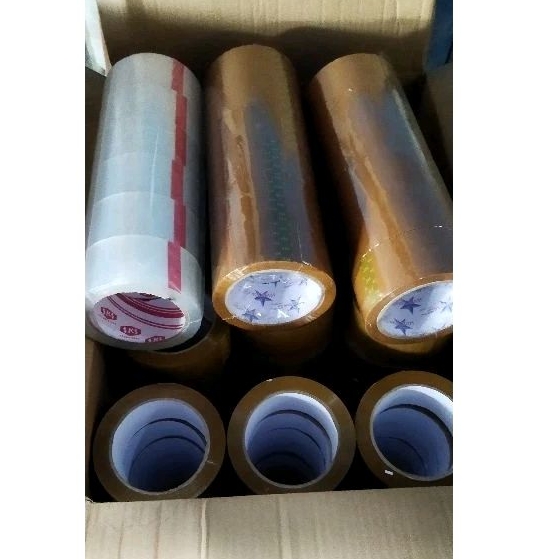 

lakban isolasi coklat/bening 100y isi 6 pcs