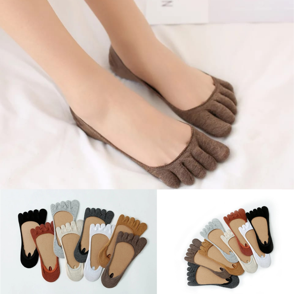 Kaos Kaki Invisible 5 Jari / Kaos Kaki Tapak 5 Jari / Kaos Kaki Wanita Tapak / Kaos Kaki 5 Jari