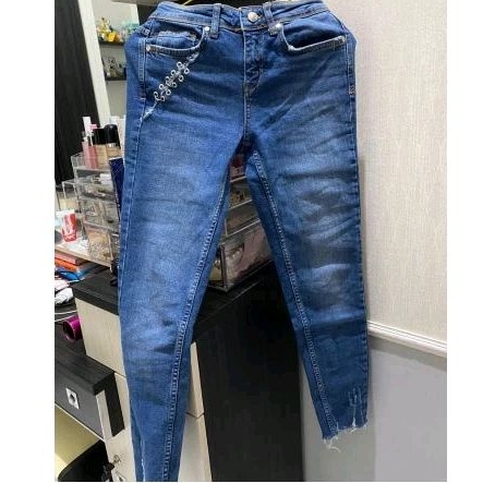 Zara Basic Z1975 Denim Long Pants Celana panjang wanita Women Original