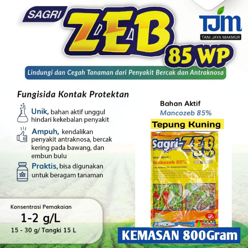 Sagri Zeb 85 WP Tepung Kuning 800gram