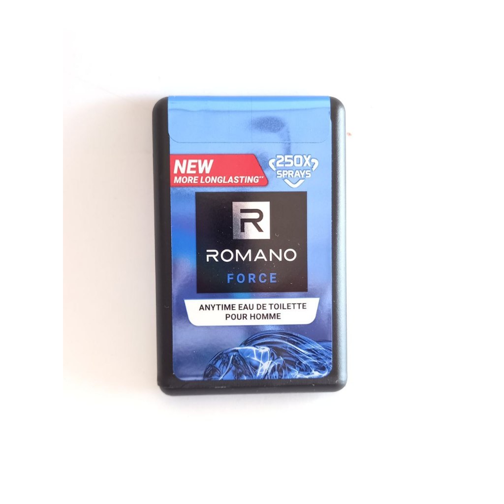 Romano Pocket EDT Anytime 18 ml / Eau De Toilette  / Parfum Saku / Pengharum Badan Pria 8 Jam Anti B