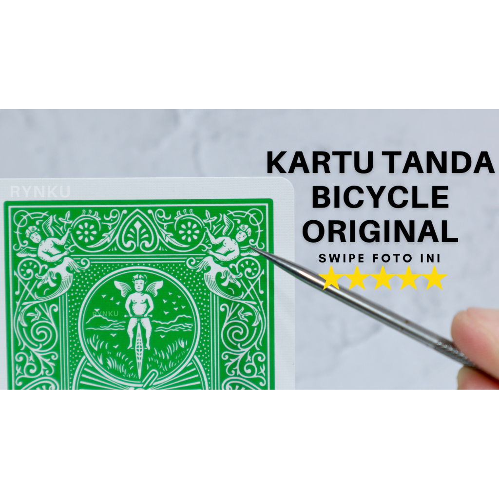 ALAT SULAP KARTU REMI TANDA BICYCLE ORIGINAL (TRADITIONAL MARKED DECK)