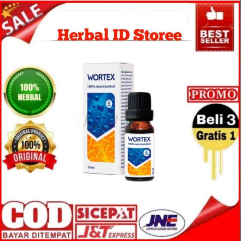 WORTEX ASLI ORIGINAL WORTEX OBAT PARASIT PEMBASMI VIRUS KUMAN DAN BAU MULUT