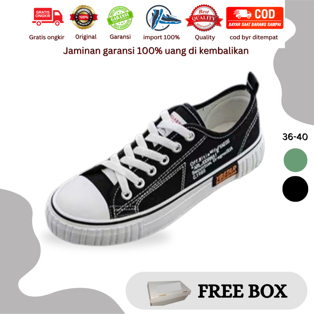 Keedo.mall 210349 Sepatu Sneakers Wanita Premium