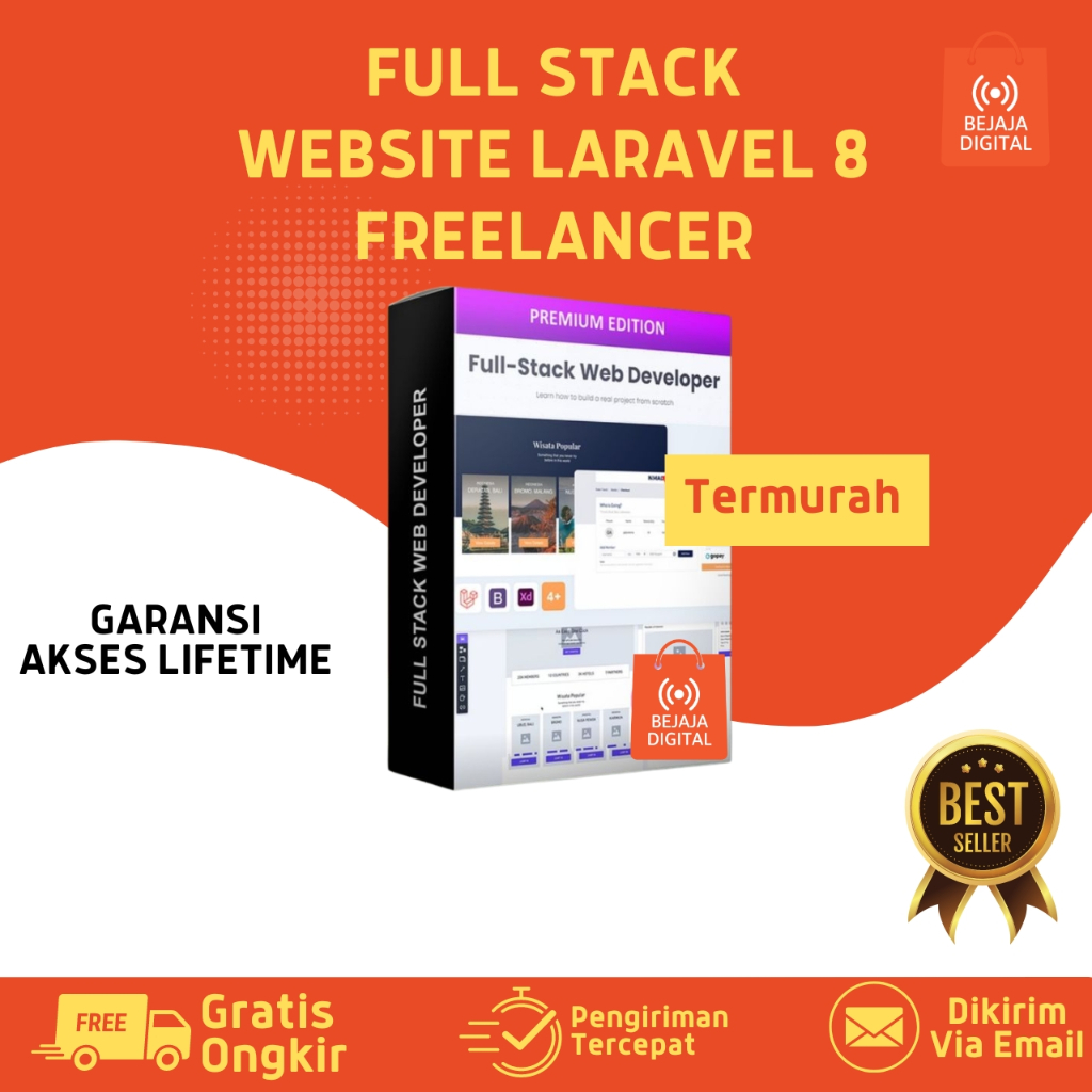 Mahir Pengembangan Web:  FULL STACK WEBSITE LARAVEL 8 FREELANCER