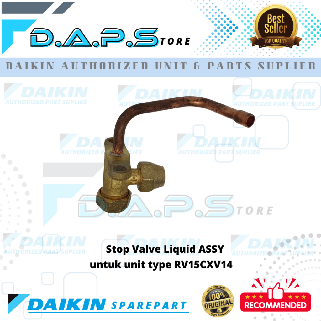 Kran - Keran - Stop Valve Liquid Assy AC DAIKIN Malaysia 1/2 PK RV15CXV14