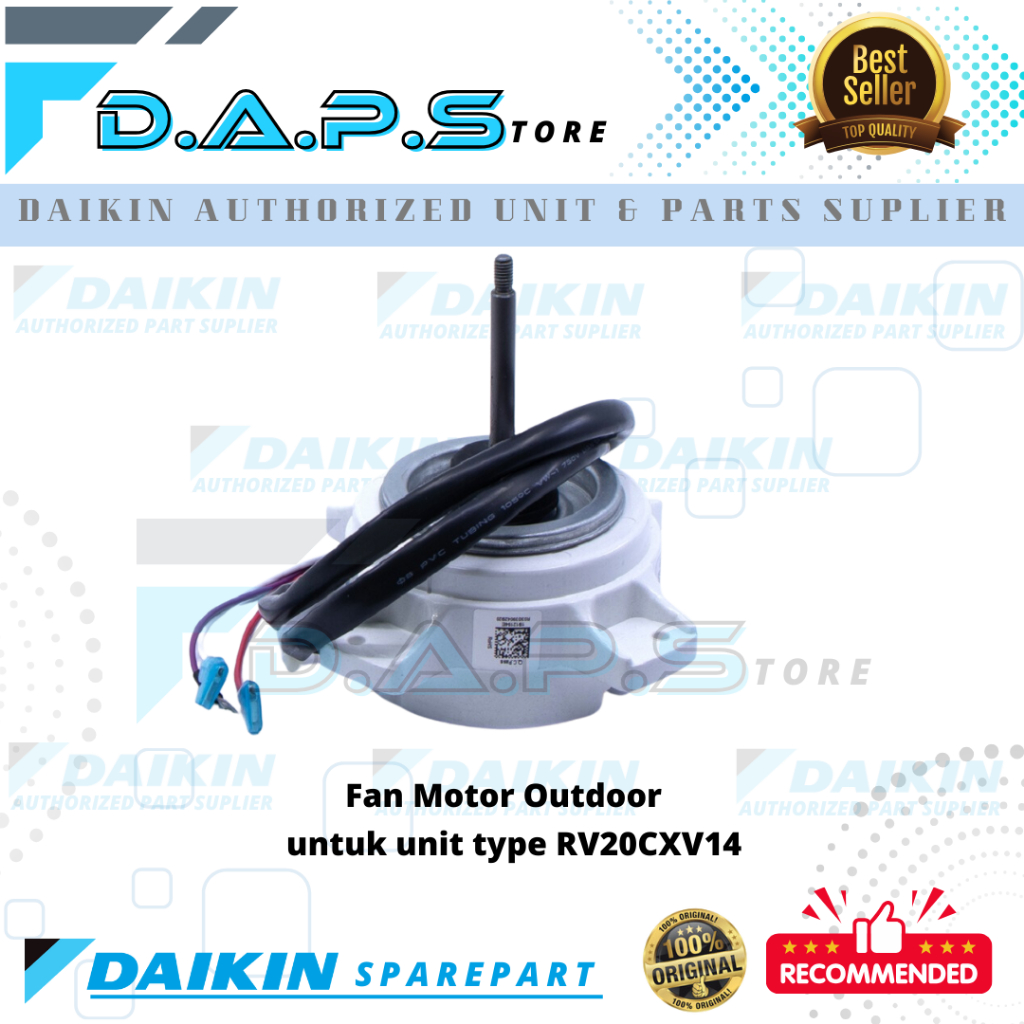 Motor Fan Outdoor - Fan Motor Outdoor AC DAIKIN Malaysia 3/4 PK RV20CXV14