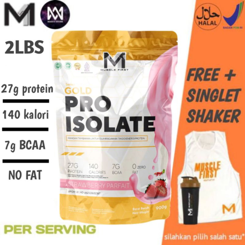 M1 Muscle first pro isolate whey protein isolate 2lbs susu diet suplemen fitness | m1 pro isolate