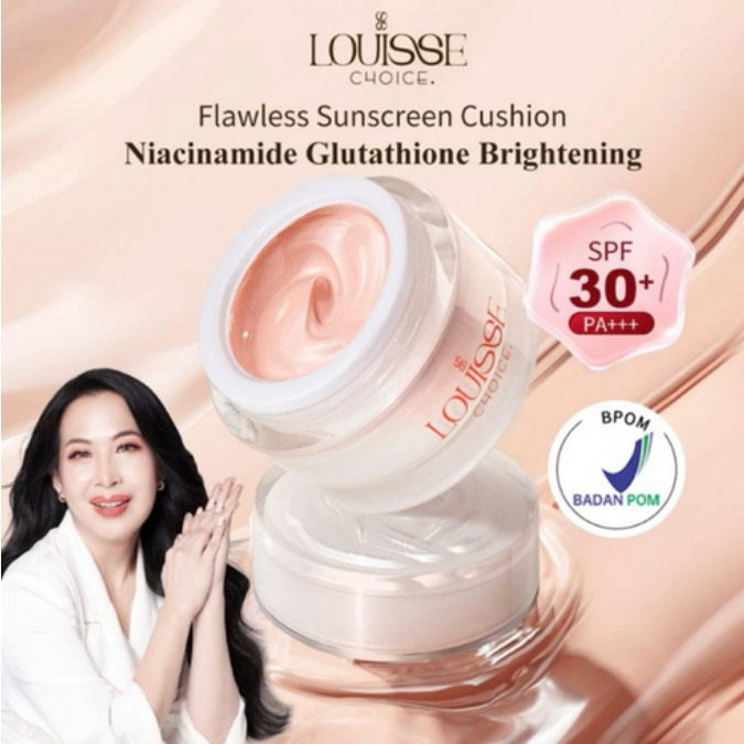 MURAH LOUISSE CHOICE Flawless Sunscreen Cushion 30 SPF SUNCU LOUISSE