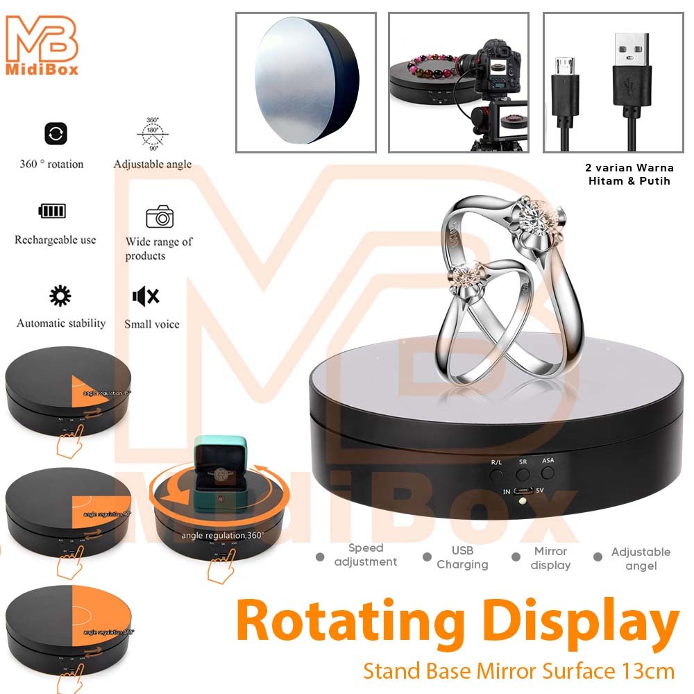 Display Putar Rotating Display Midio Rak Display Putar Rotatry Display Meja Putar Kue Turn Table
