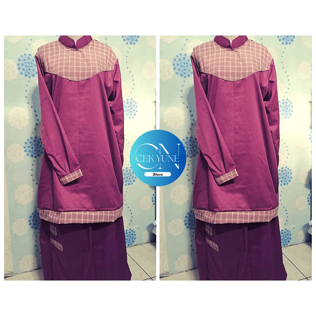 1 Set pakai Hariaan Santriwati / Pakaian Harian Atasan dan Rok 1 Set / Pakain Santriwati Harian / Ro