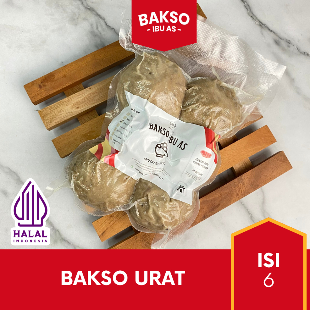 

Bakso Urat Premium Sapi Ibu As Isi 6 Super Spesial Ukuran Besar Frozen Food