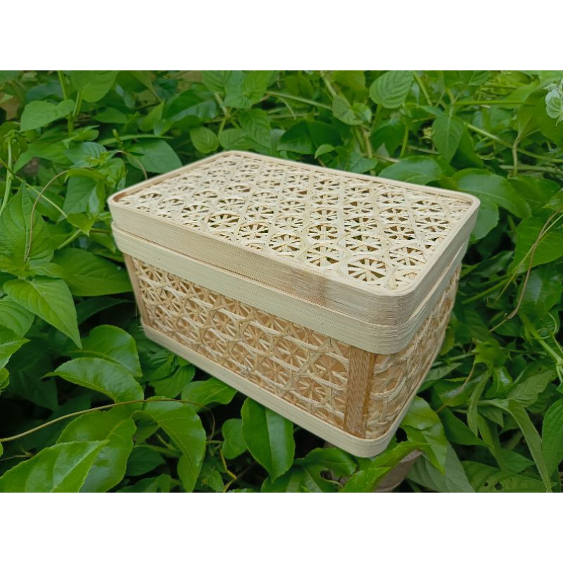 

Keranjang Bambu Truntum Parcel | Box Bambu Oval | 22x15x12