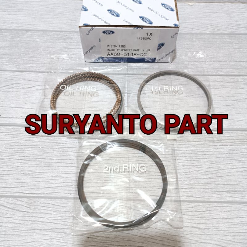 Ring Piston Ring Seger Oversize 0.50 Ford Fiesta 1400Cc 1.4Cc Asli Original