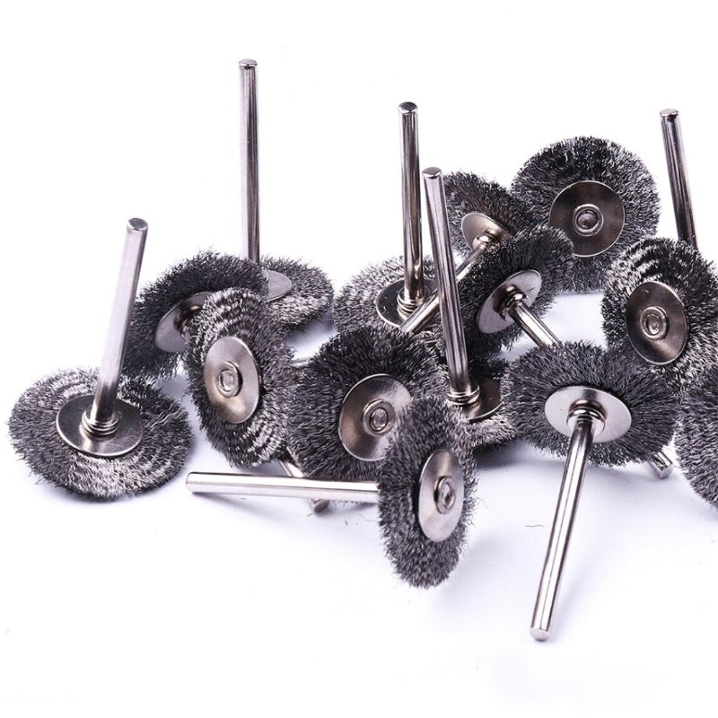 sikat kawat mini piring silver mata bor sikat mini brush sikat mini grinder