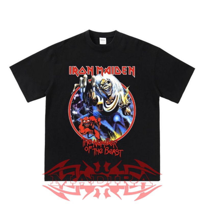 T-shirt|kaos band IRON MAIDEN premium cotton combat original baju distro