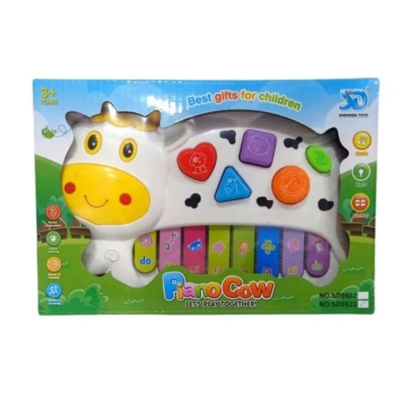 Mainan Anak Musik Piano Sapi - Piano Cow Music Keyboard SD-9923