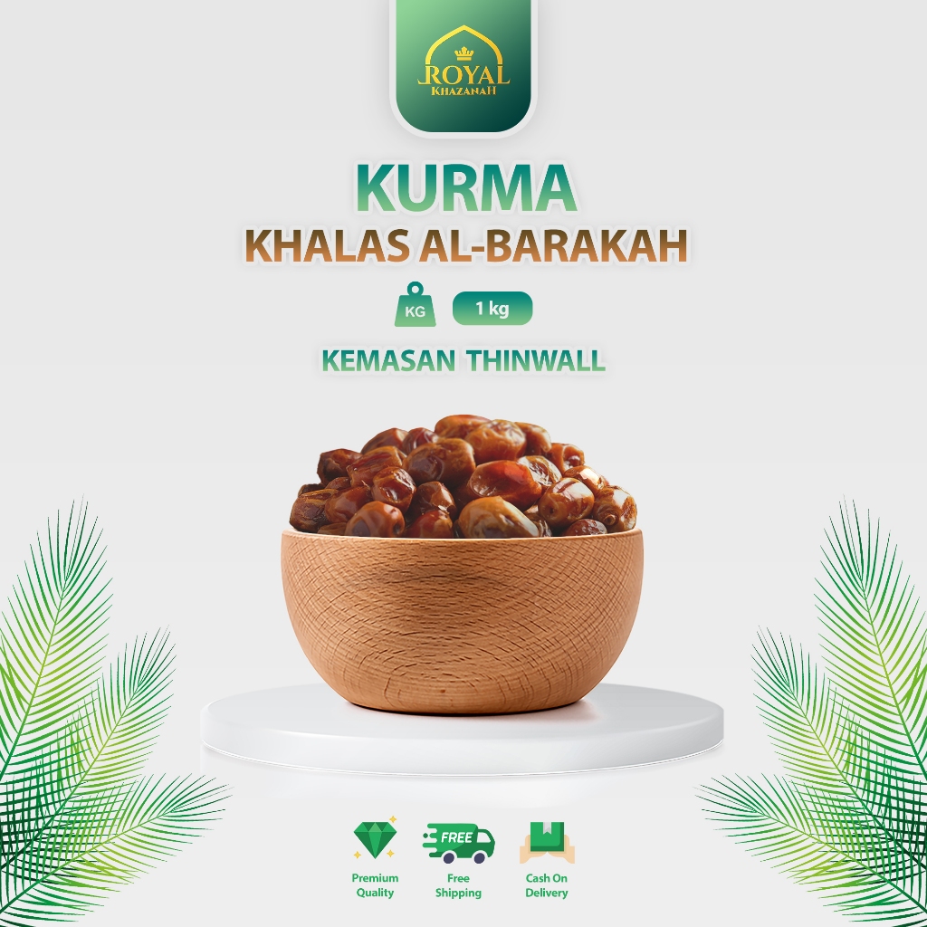 

Kurma Khalas Al Barakah - 1 kg - Kemasan Thinwall