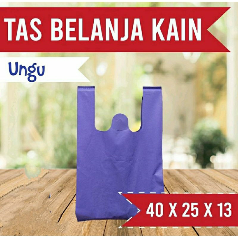 

Tas Belanja Kain Tote Bag Spunbond Model Kresek 40x25x13 cm (Satuan)