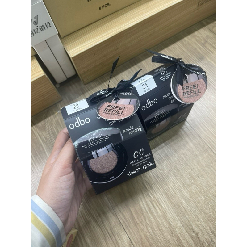 odbo cushion matte powder oil control spf 50 +++