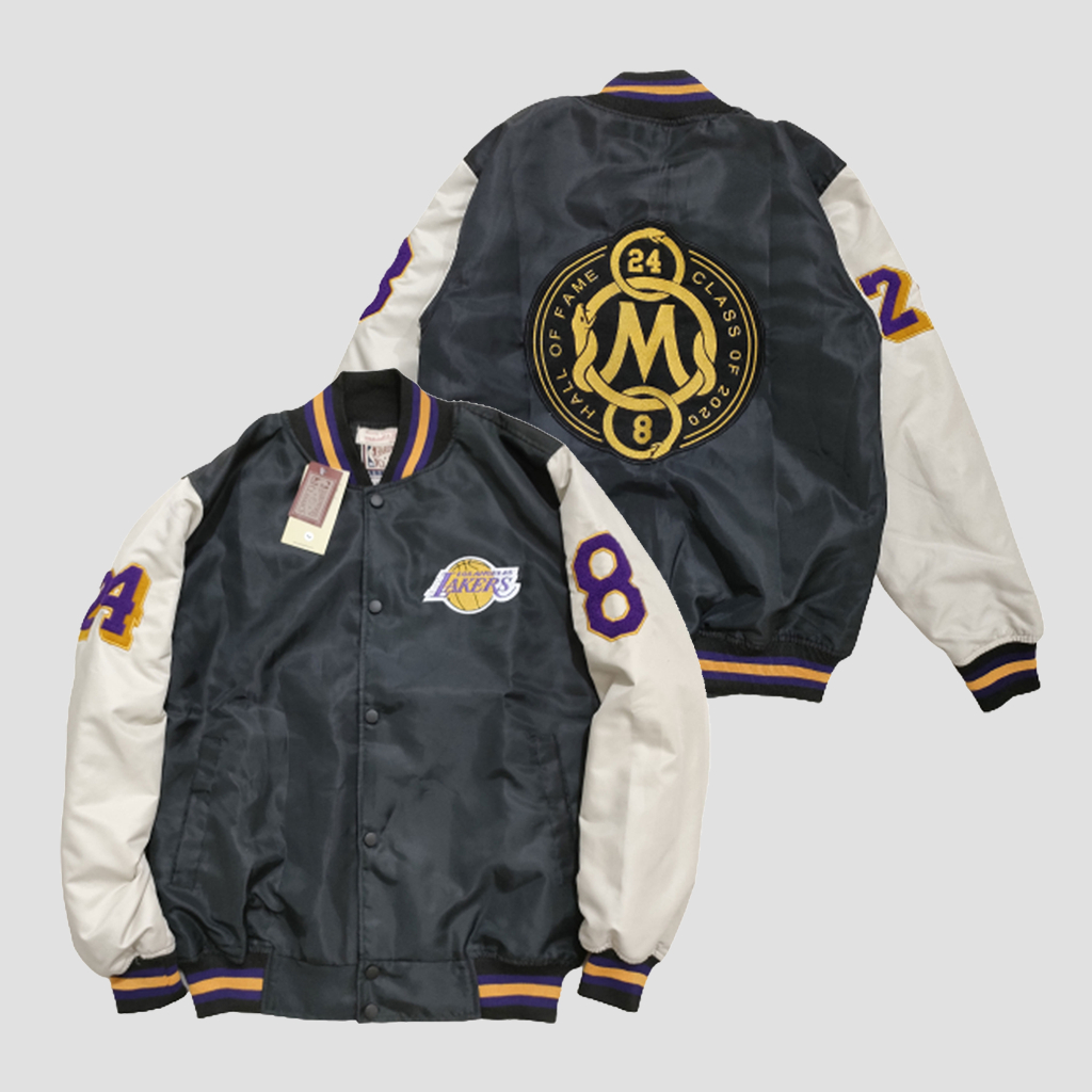Zylion - Varsity Los Angeles Laker's Mamba 24 Bomber Jacket Casual Vintage Full Embroidery