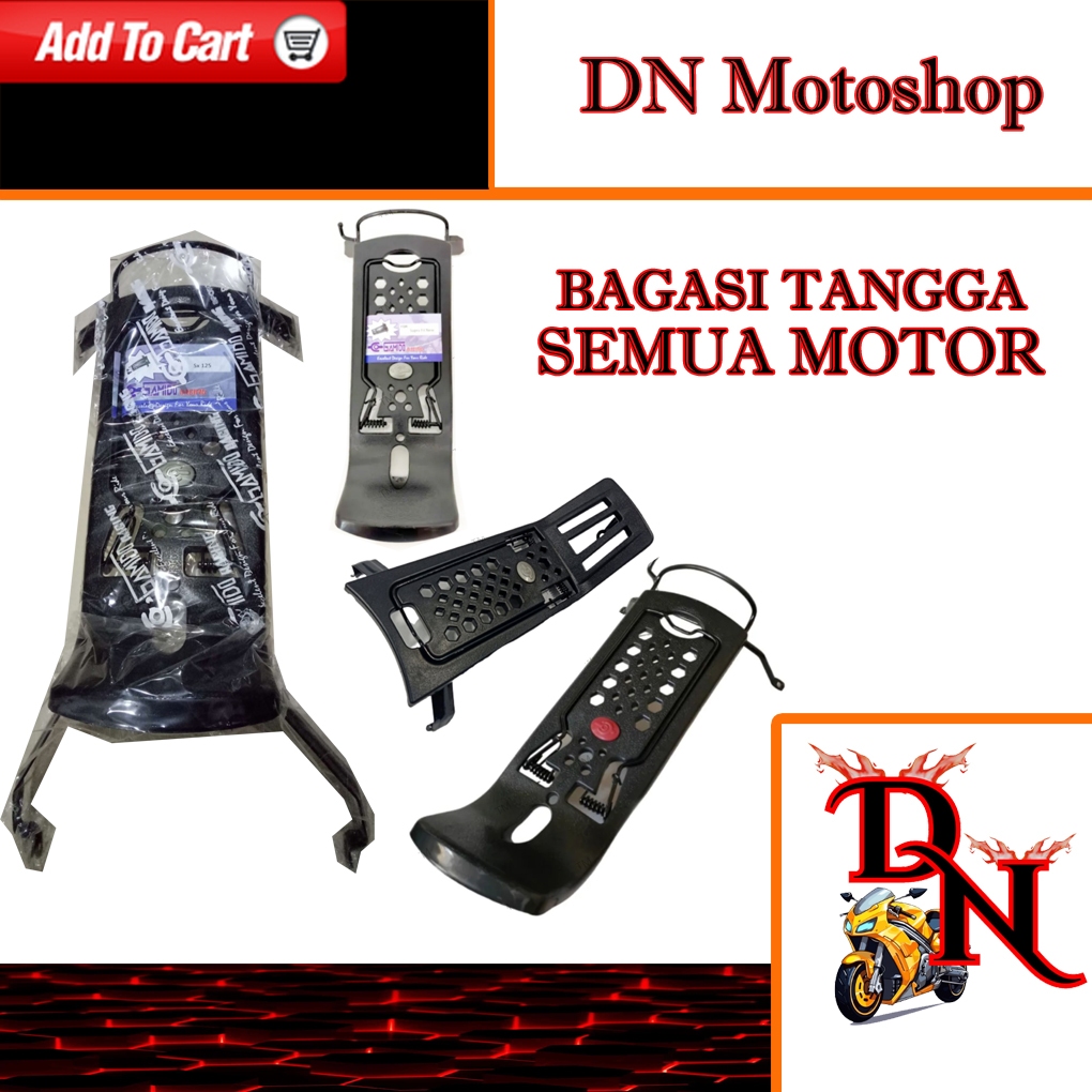 Bagasi Tangga Jepretan / Rak Jepit / Box Motor Tengah Motor (Kereta) Untuk Sermua Kereta