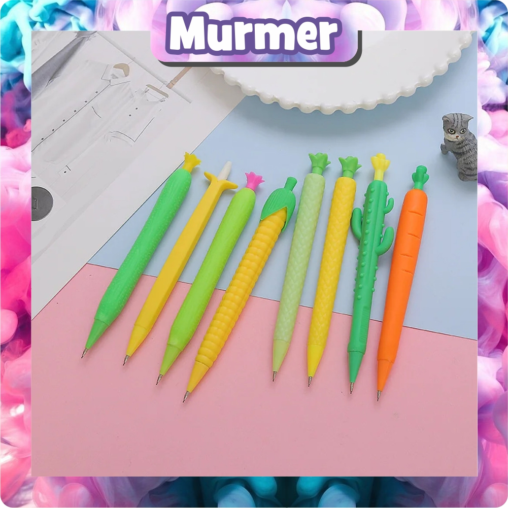 

MurmerOfficial PENSIL MEKANIK BENTUK SAYURAN JAGUNG WORTEL KAKTUS LUCU PENSIL CETEK UNIK KUALITAS IMPORT S119