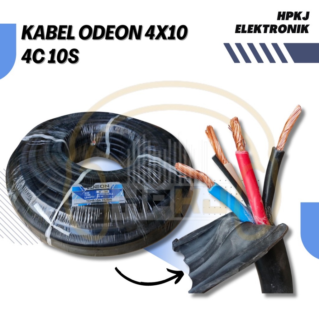 KABEL SPEAKER ODEON 4 X 10 4C10S KABEL ODEON 4x10 4C 10S ECER