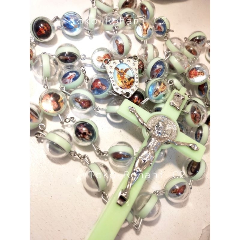 Rosario Dinding Fosfor Gambar Bulat Lux (7174) - Rosario Dinding - Rosario Dinding Fosfor