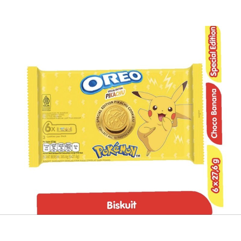 

Oreo Pokemon limited edition Free Fhoto Card