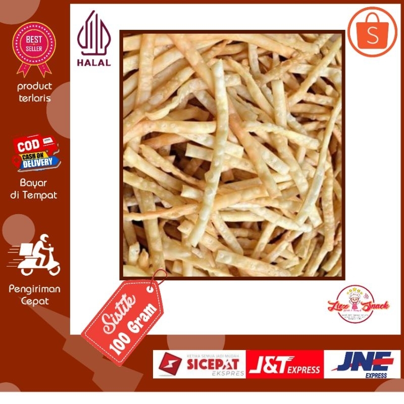 

CEMILAN SISTIK sistik kering rasa gurih | 100g/Pcs