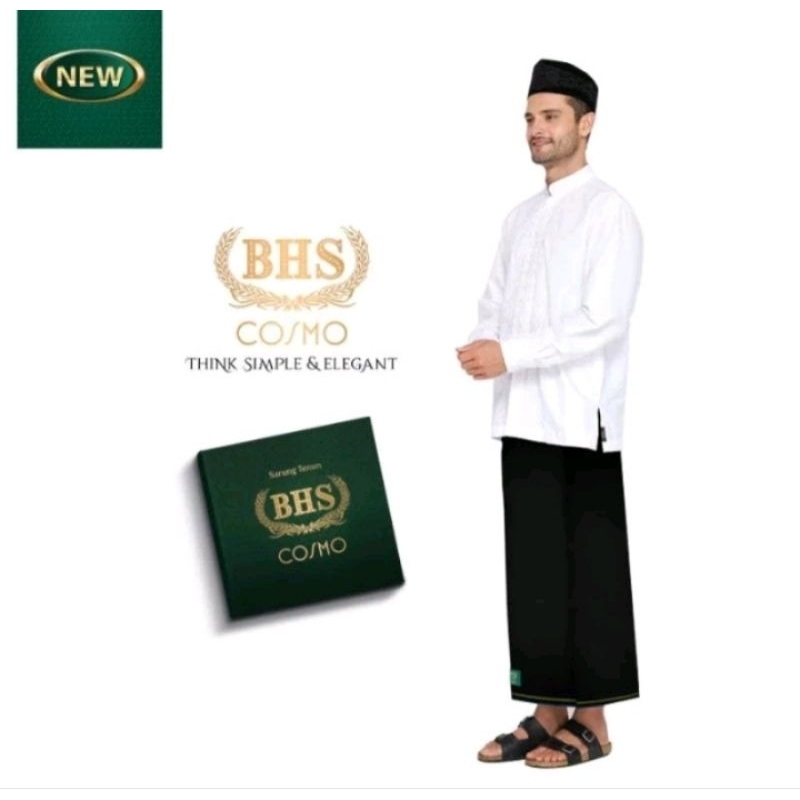 SARUNG BHS MOTIF POLOS hitam