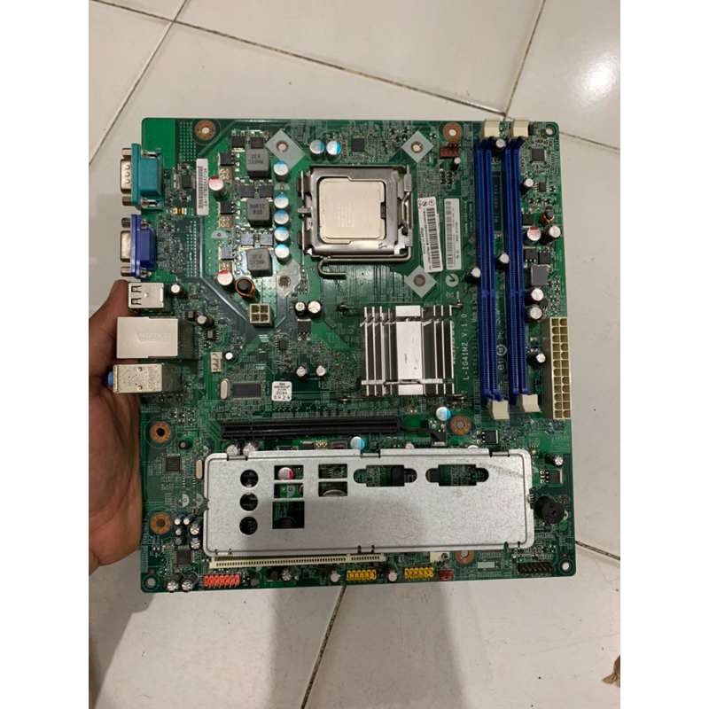 Motherboard pc lenovo G41 series socket 775 ddr3 + proc dual core, mobo lenovo g41