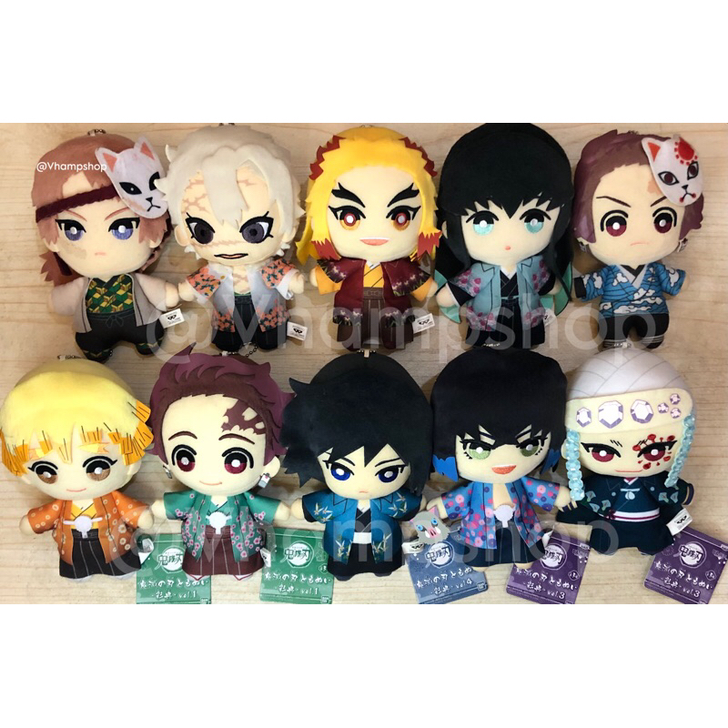 Tomonui Kimono Plush Banpresto Demon Slayer : Sabito, Sanemi, Rengoku, Muichiro, Tanjiro, Zenitsu, G