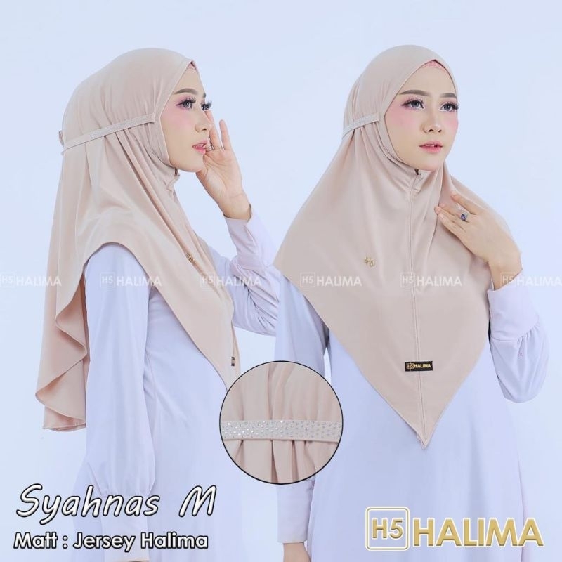 hijab instan halima syahnaz / jilbab bergo syahnaz by halima hijab