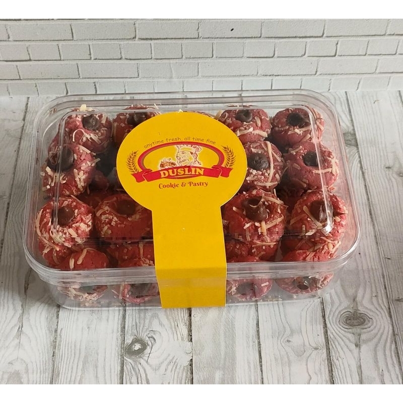 

Red Velvet Choco Thumbprint Cookies