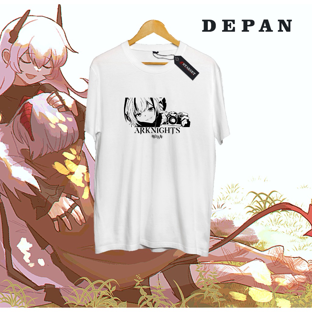 Baju Kaos Tshirt Game Arknights Saria - Baju Otaku - Simp - Baju Wibu - Distro
