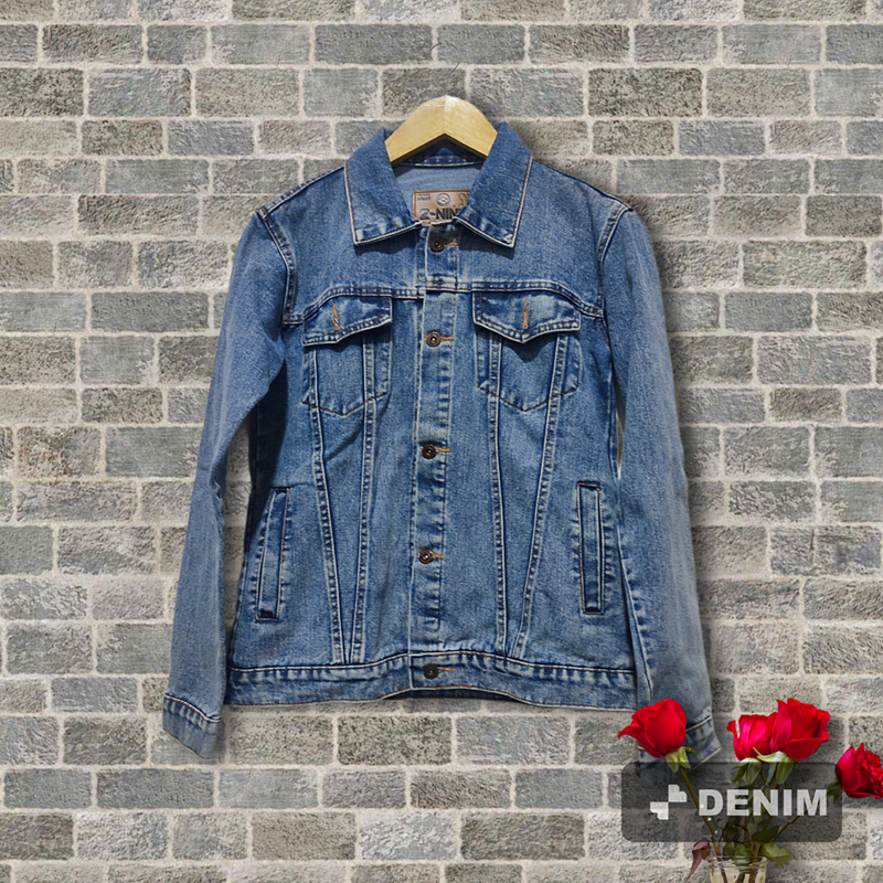 Jaket Denim Jeans Pria Lengan Panjang Z-Nine size L