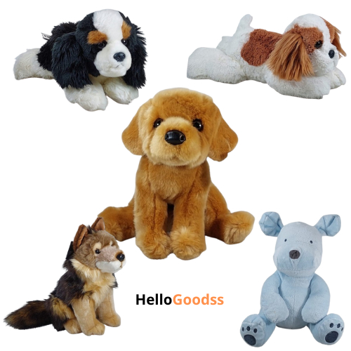 Boneka Binatang Anjing Golden Border Colie Shih-Tzu Serigala Wolf Cute Soft - Ukuran M ( Cocok Untuk