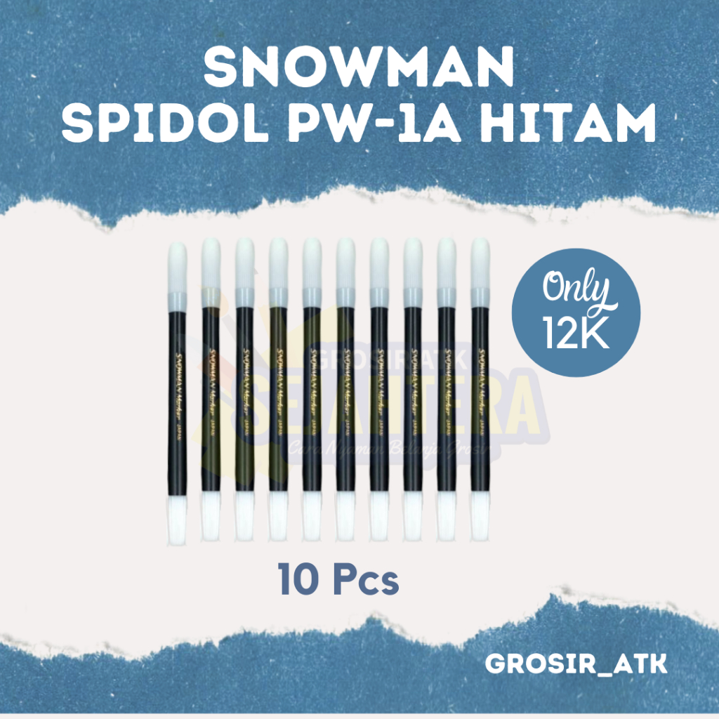 

SERBA 12000 12RIBU DUA BELAS RIBU SPIDOL KECIL SNOWMAN PW-1A / ARTLINE EK-316 HITAM BIRU MERAH HIJAU