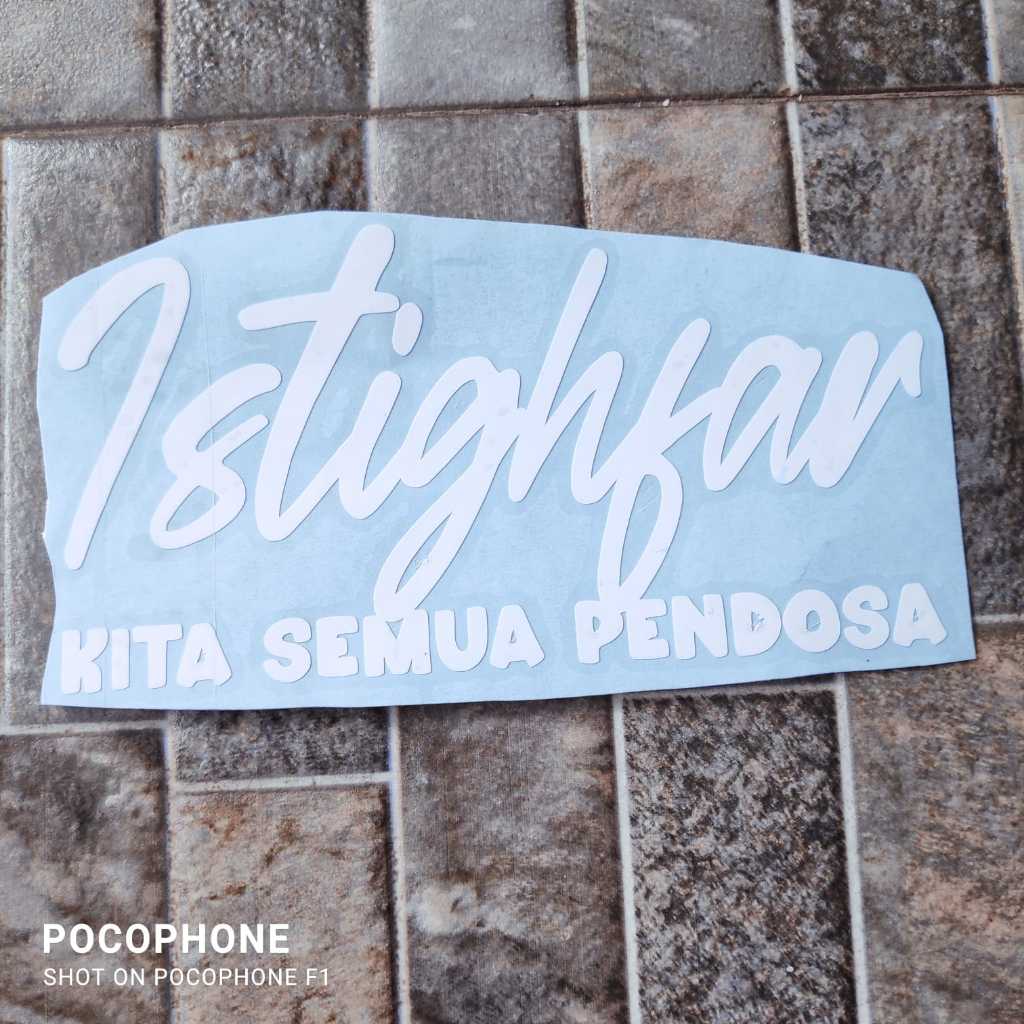 

Cutting Stiker Istighfar Doa Dzikir Muslim Islam Dakwah Mohon Ampun Do